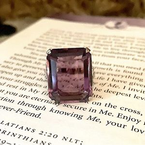 Vintage Purple Gemstone Ring